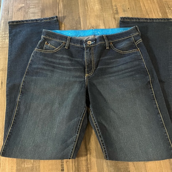 Wrangler Q Baby Women's Dark Blue Boot Cut Jeans Long - Picture 3 of 5